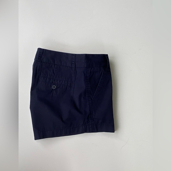 J. Crew Broken-In Cotton Chino Shorts, Cotton Chino Shorts, Navy Blue Size 2 - Picture 7 of 7